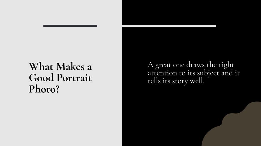 Free Portrait Photography Workshop Presentation Template to Edit Online Free Portrait Photography Workshop Presentation Template to Edit Online