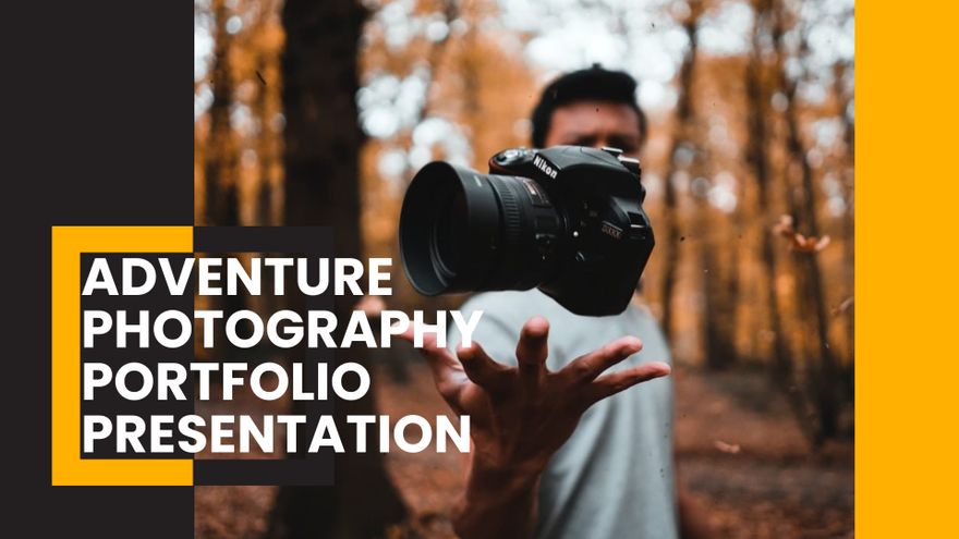 Adventure Photographer Portfolio Presentation