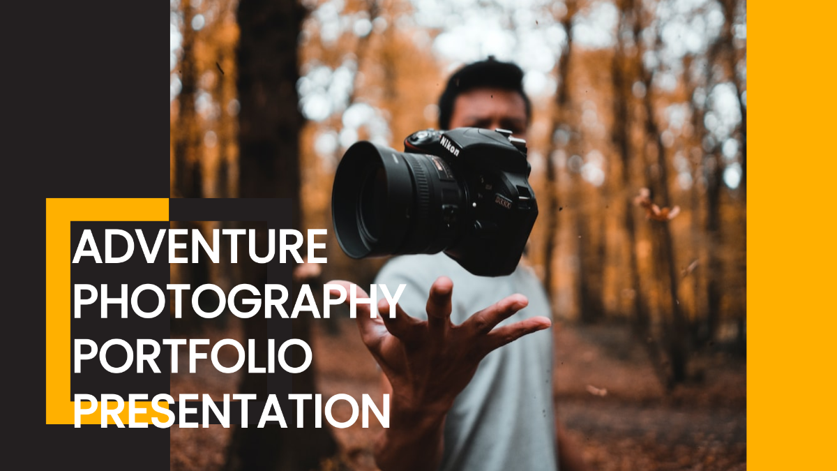 Adventure Photographer Portfolio Presentation Template Edit Online