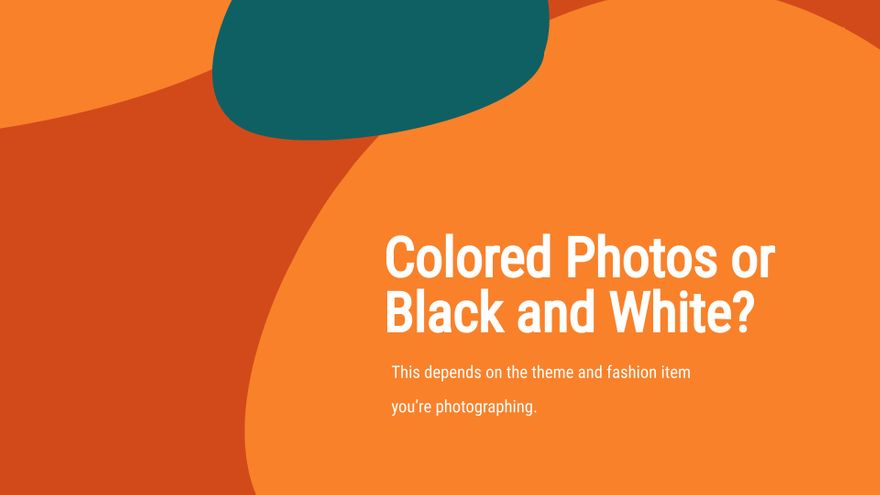 Free Fashion Photography Presentation Template to Edit Online