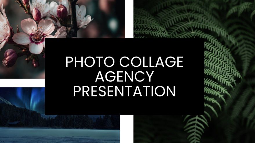 Free Photo Collage Agency Presentation Template to Edit Online Free Photo Collage Agency Presentation Template to Edit Online