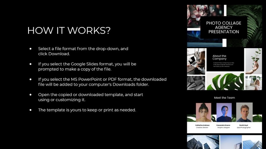 Free Photo Collage Agency Presentation Template to Edit Online Free Photo Collage Agency Presentation Template to Edit Online