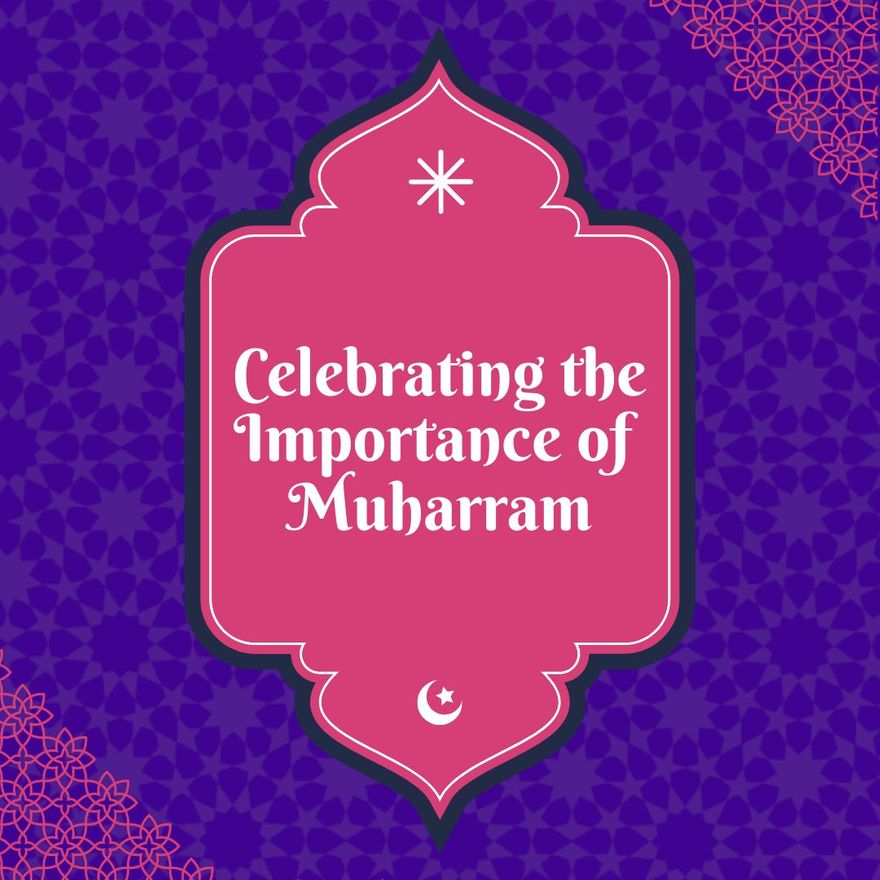 Free Muharram FB Post Template to Edit Online