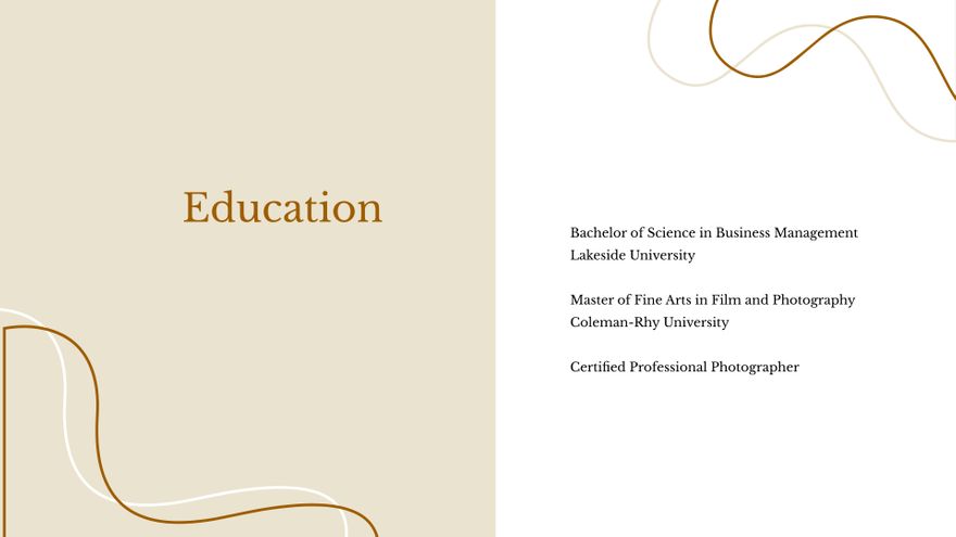 Free Photography Portfolio Presentation Template to Edit Online