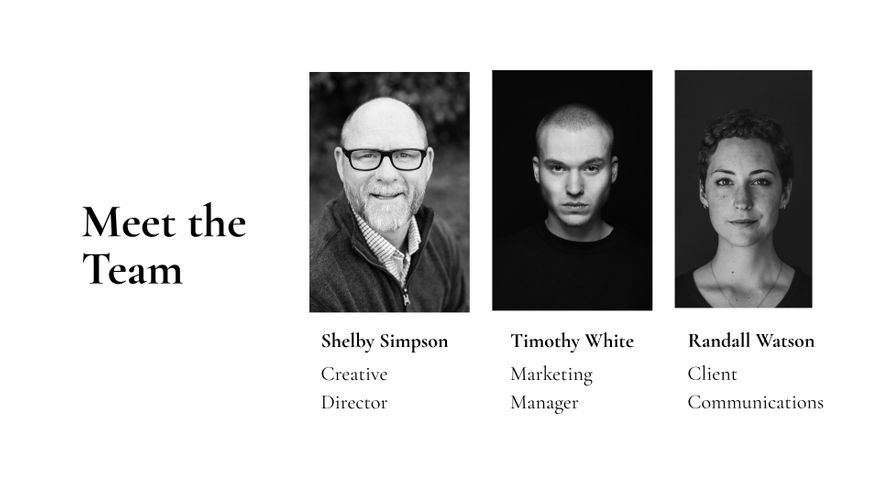 Free Minimal Photo Studio Presentation Template to Edit Online