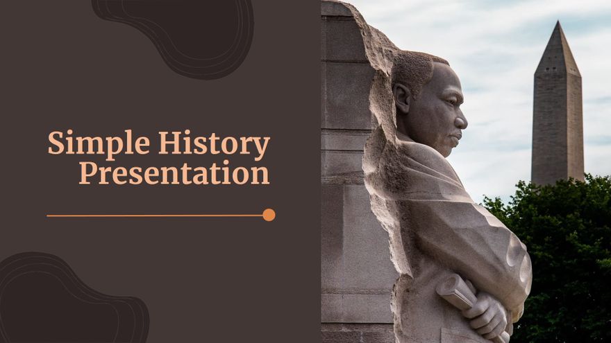 Free Simple History Presentation Template to Edit Online