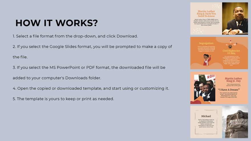 Free Simple History Presentation Template to Edit Online