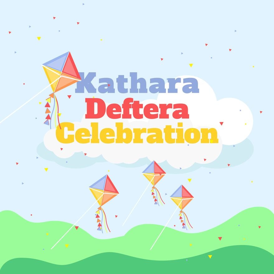 Kathara Deftera Celebration Vector