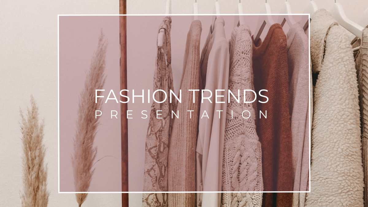 Fashion Trends Presentation Template