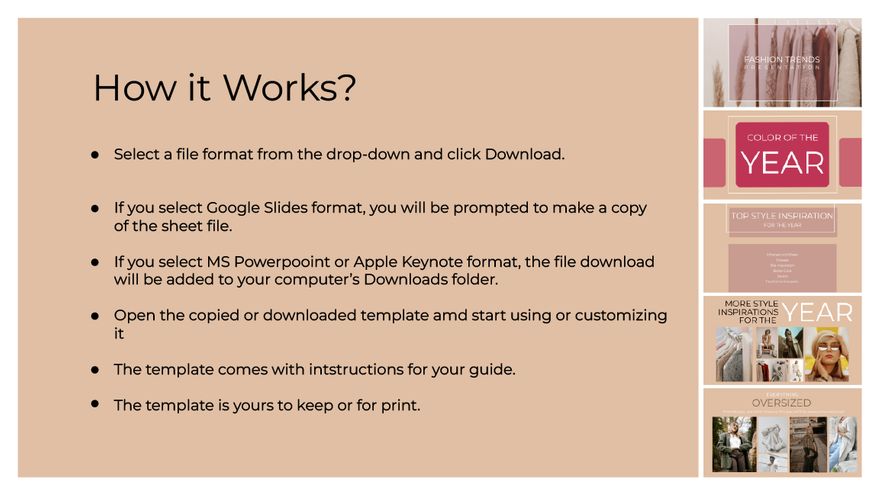 Free Fashion Trends Presentation Template to Edit Online Free Fashion Trends Presentation Template to Edit Online