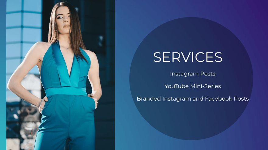 Free Fashion Influencer Portfolio Presentation Template to Edit Online Free Fashion Influencer Portfolio Presentation Template to Edit Online