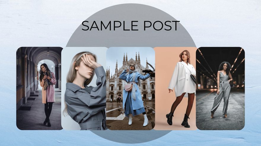 Free Fashion Influencer Portfolio Presentation Template to Edit Online Free Fashion Influencer Portfolio Presentation Template to Edit Online