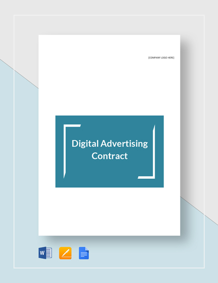 Digital Advertising Contract Template 229 Contracts In Digital Advertising Contract Template