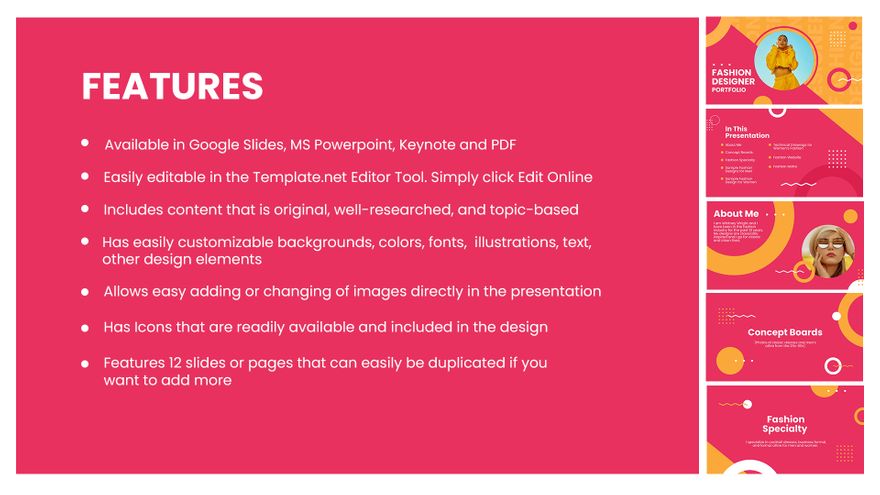 Free Fashion Designer Portfolio Presentation Template to Edit Online Free Fashion Designer Portfolio Presentation Template to Edit Online