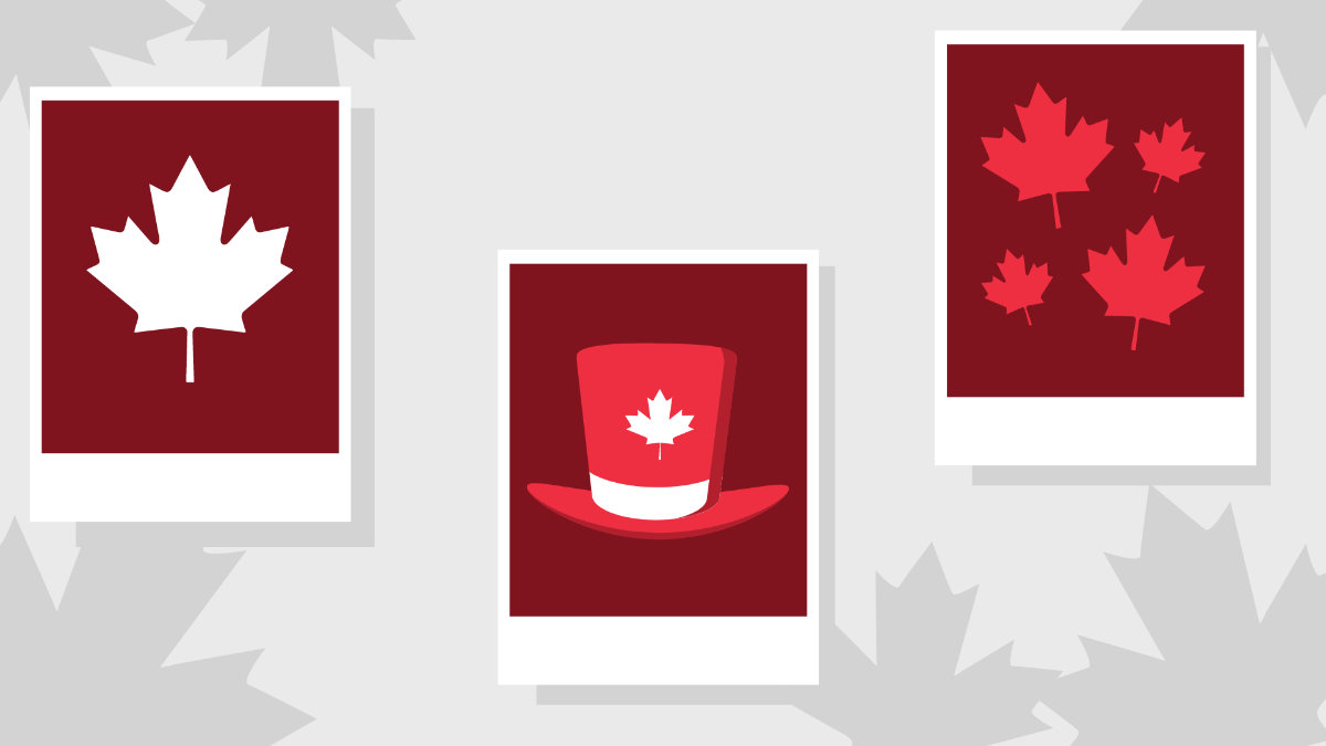 Canada Day Photo Background Template