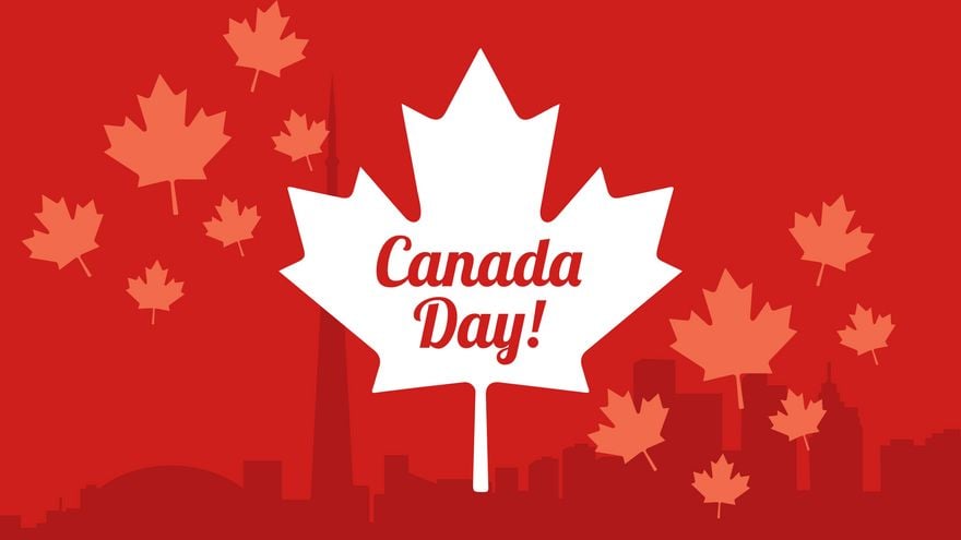 Free Canada Day Banner Background