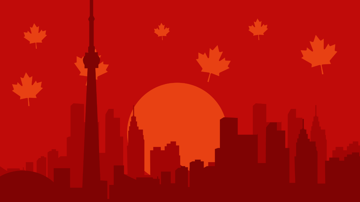 Canada Day Design Background Template
