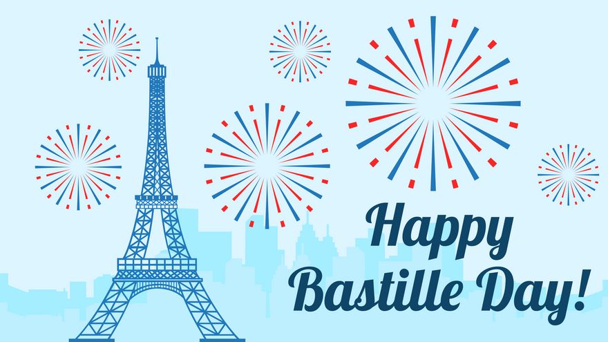 Free Bastille Day Wishes Background