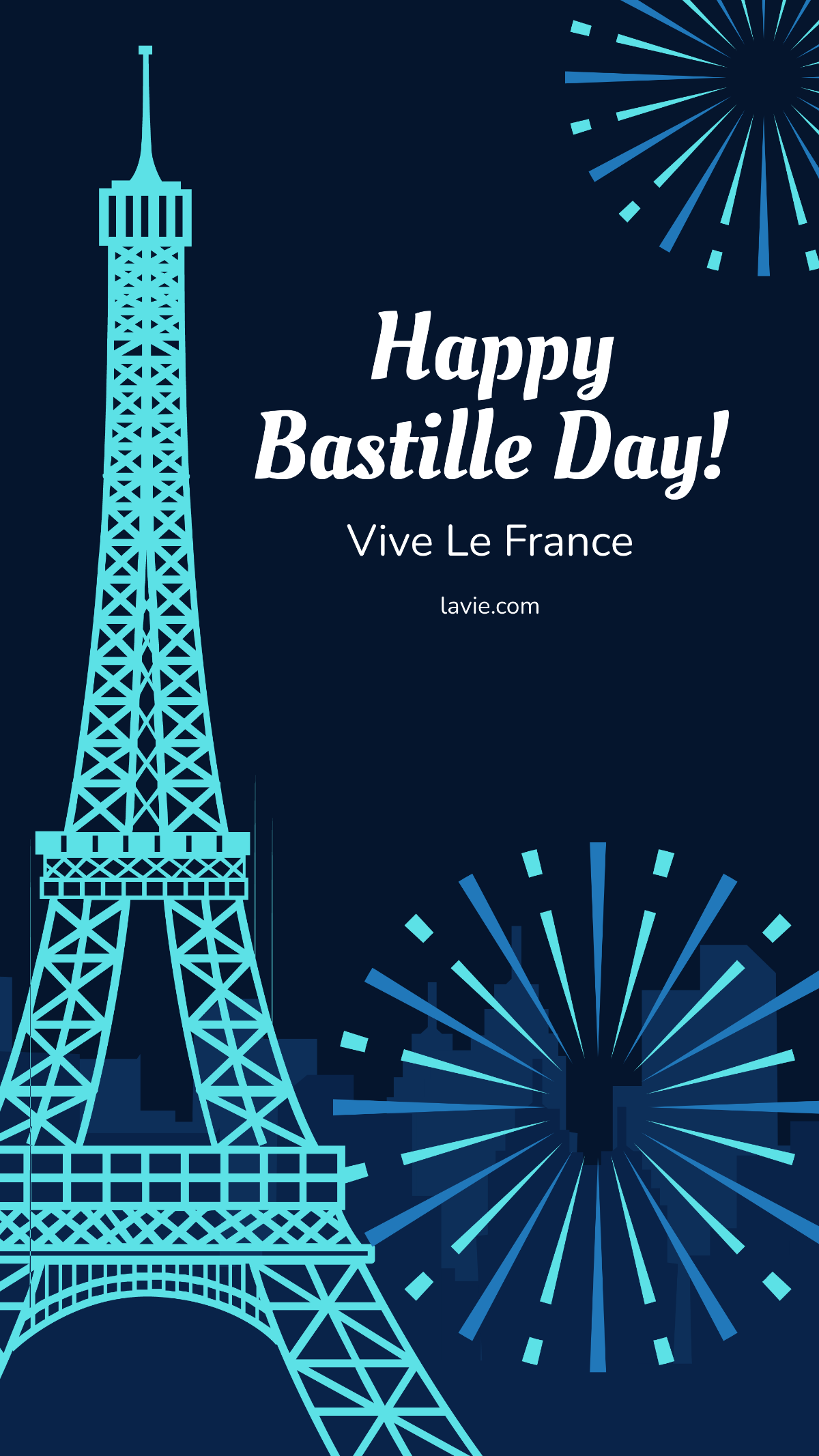 Bastille Day Flyer Background Template