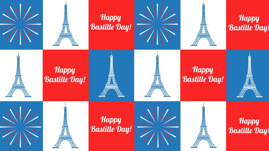 Happy Bastille Day Background in PDF, Illustrator, PSD, EPS, SVG, JPG, PNG