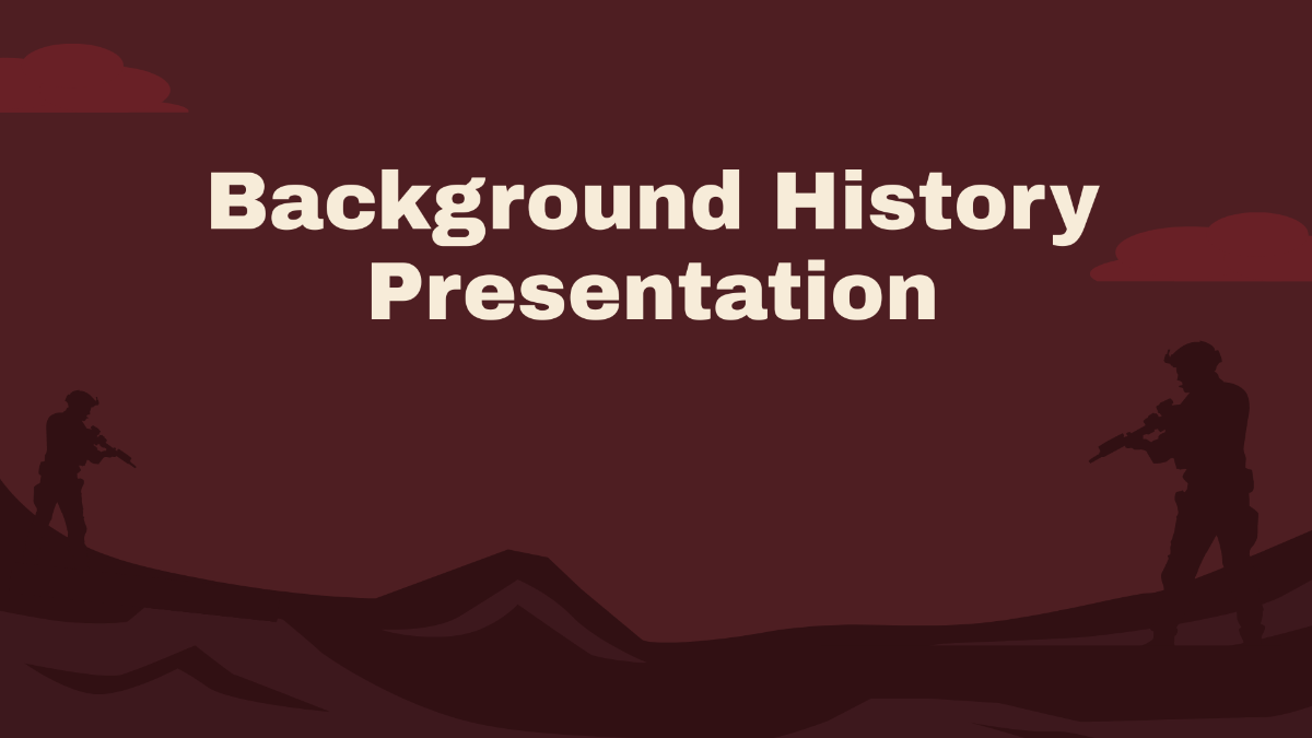 Background History Presentation Template