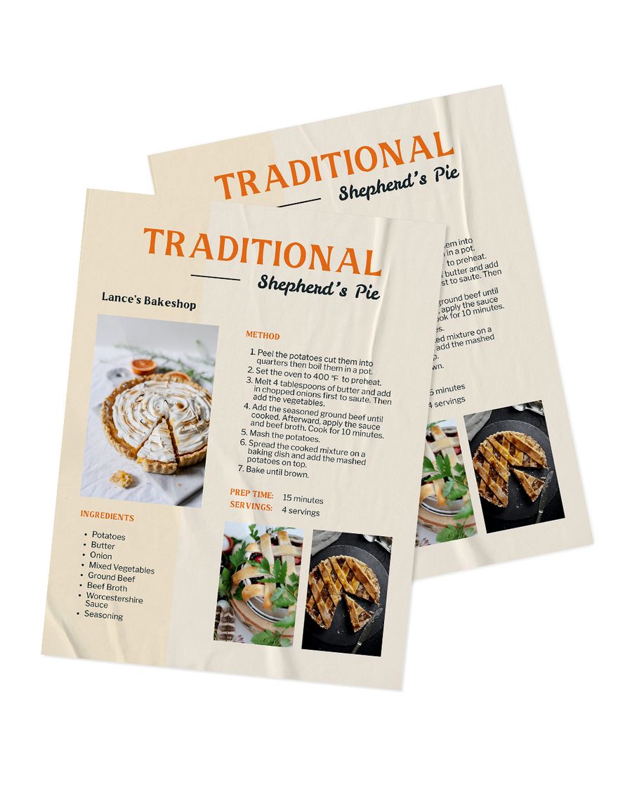 Free St. Patrick's Day Recipe Book Template