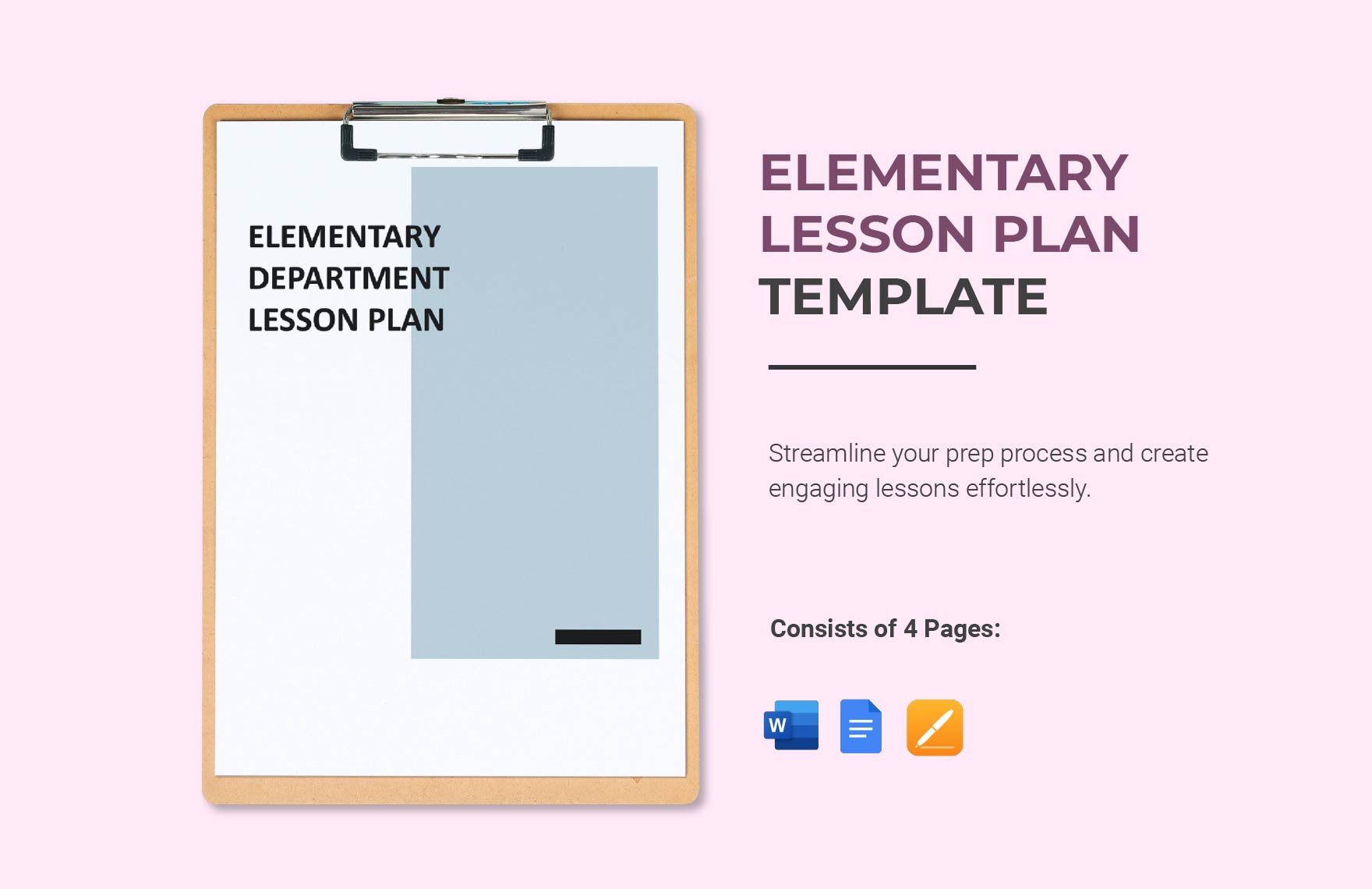 Elementary Lesson Plan Template