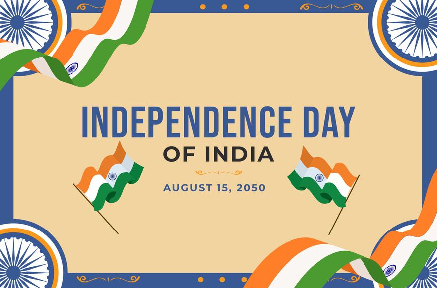 Indian Independence Day Banner in Illustrator, PSD, EPS, SVG, JPG, PNG