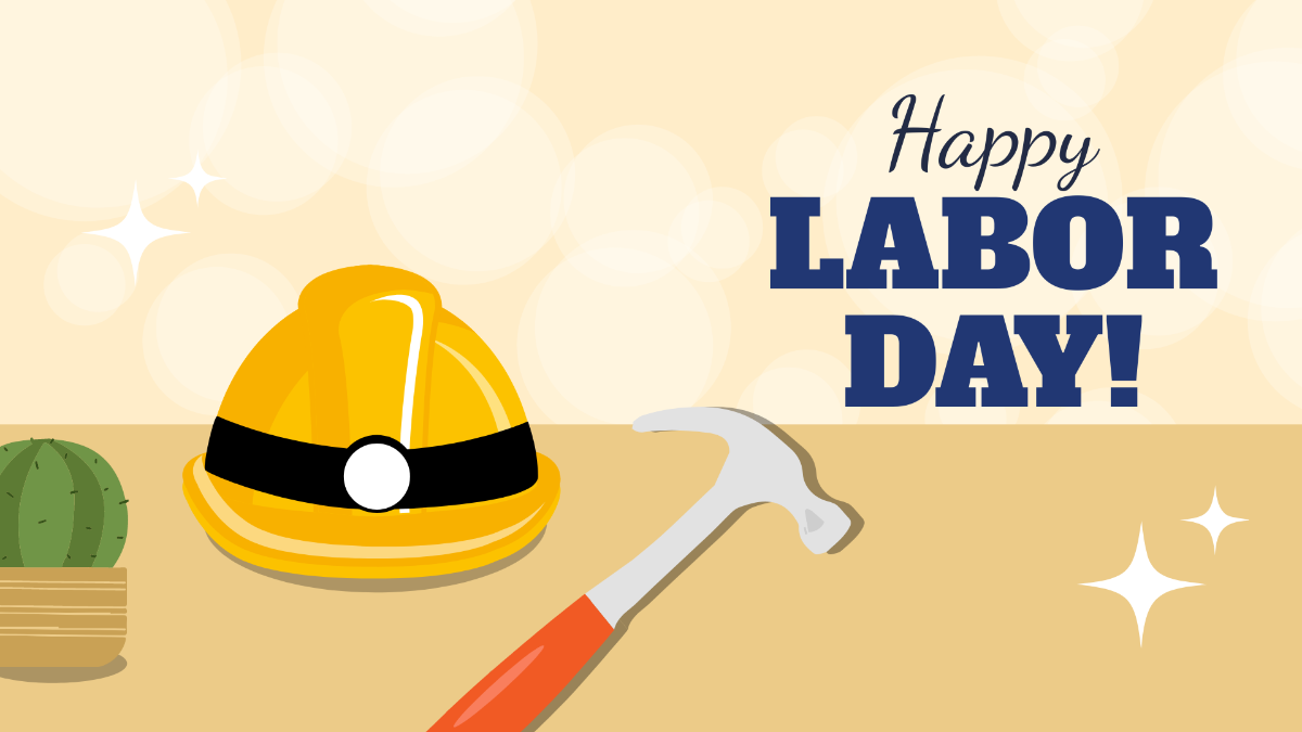 Labor Day Blur Background Template