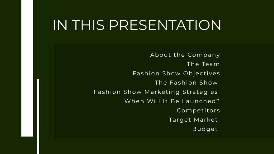 fashion business plan presentation sample pdf