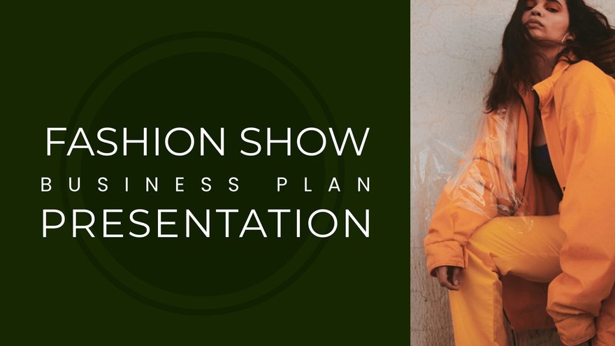 fashion show business plan