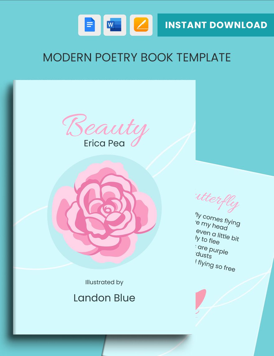 Modern Poetry Book Template