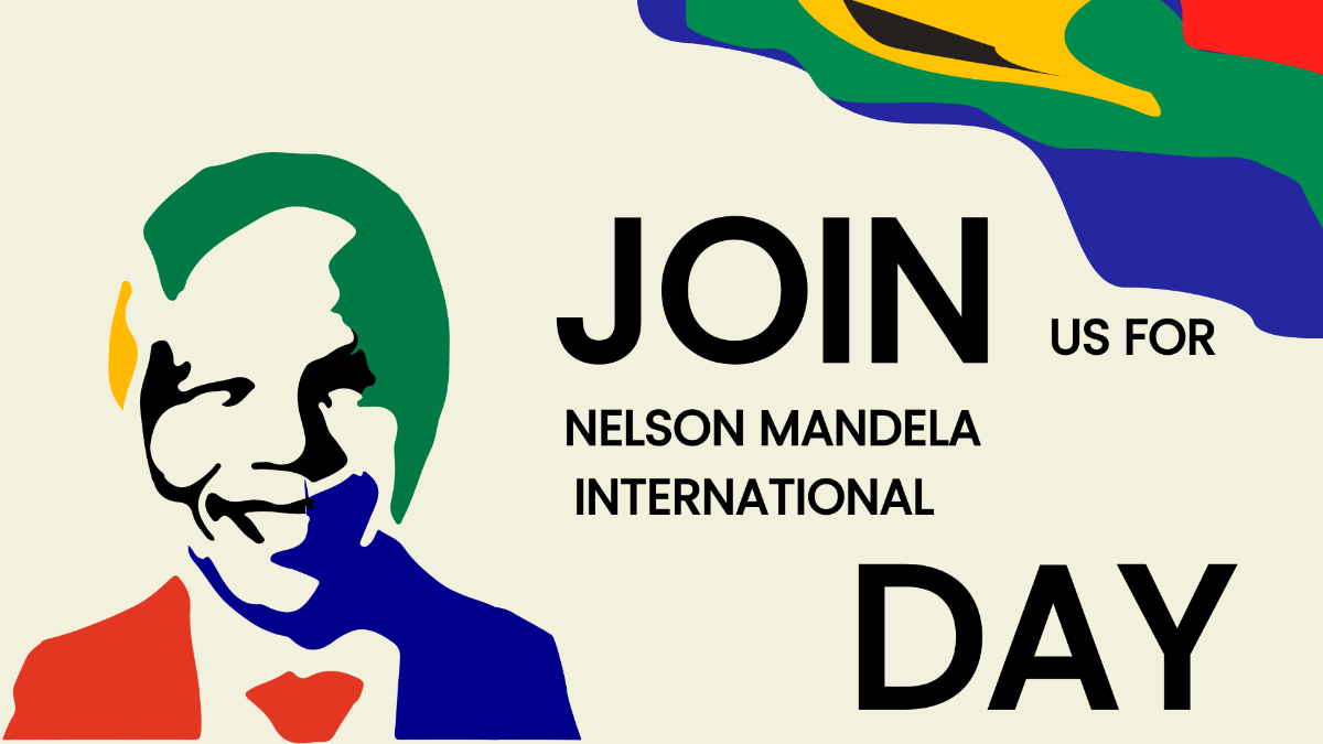 Nelson Mandela International Day Invitation Background Template