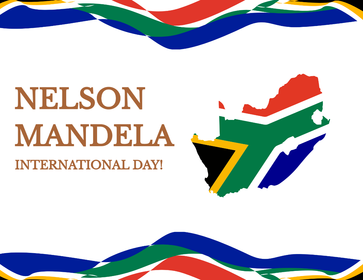 Nelson Mandela International Day Background Template