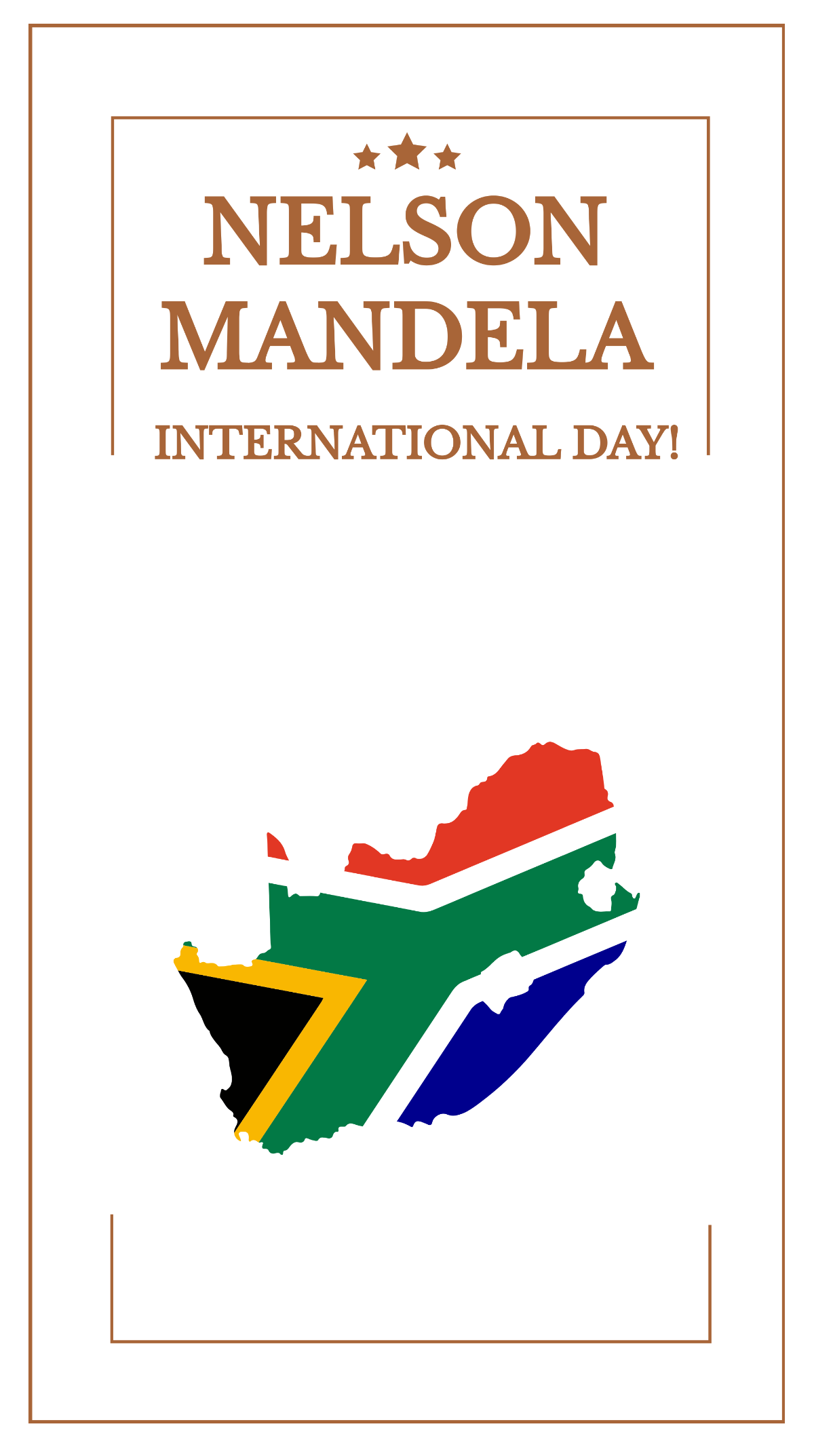 Nelson Mandela International Day iPhone Background Template