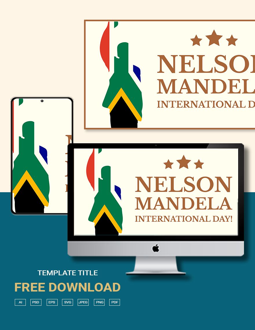 Nelson Mandela International Day Vector Background