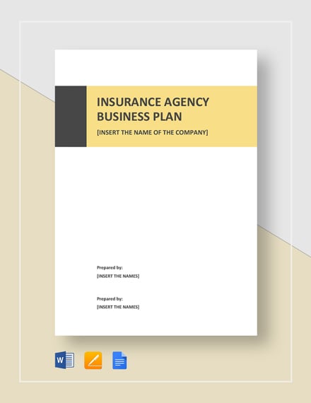 business plan template for insurance agency