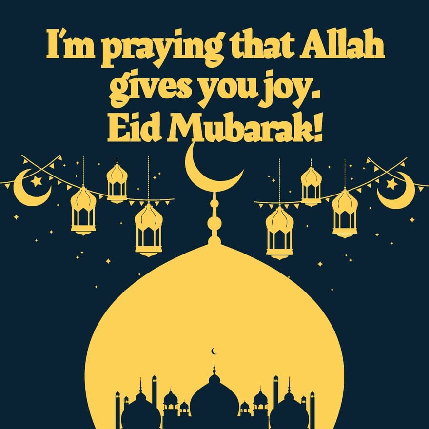 Eid al-Fitr Greeting Card Vector