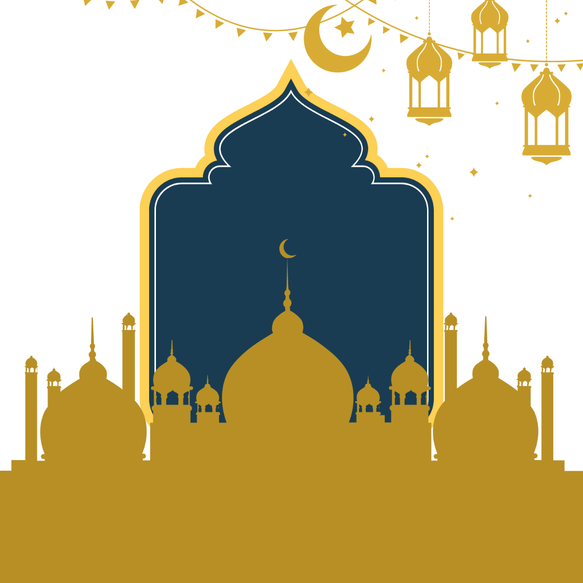 Eid al-Fitr Illustration Template