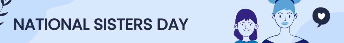 National Sisters Day Website Banner Template
