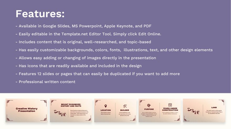 Free Creative History Presentation Template to Edit Online