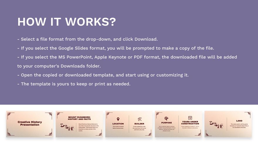 Free Creative History Presentation Template to Edit Online