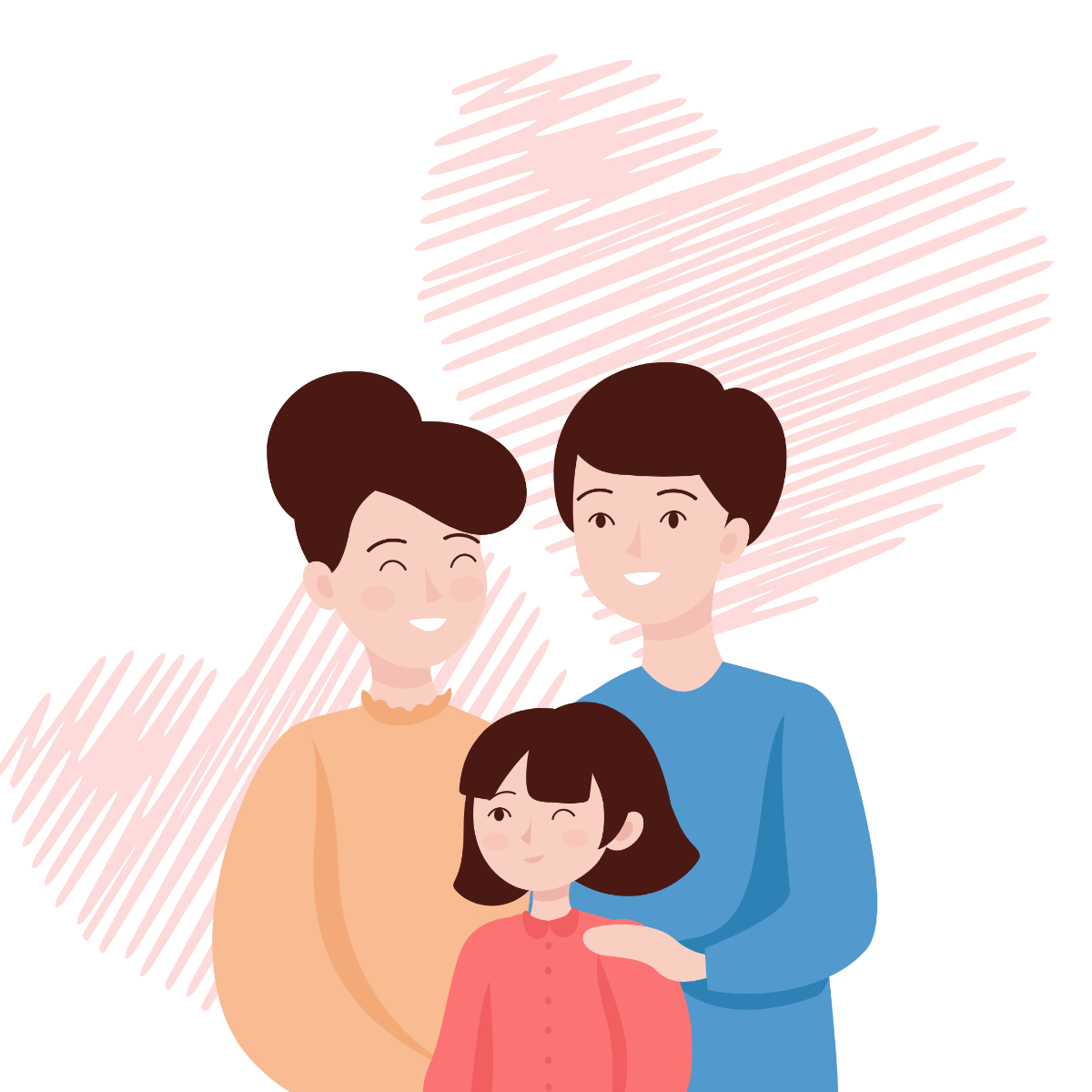 Free Parents' Day Illustration Template