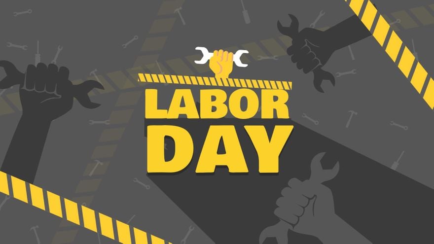 Free Labor Day Wallpaper Background in PDF, Illustrator, PSD, EPS, SVG, JPG, PNG