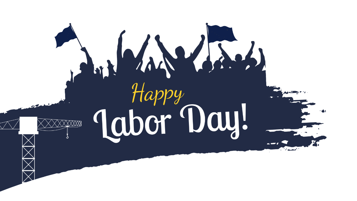 Labor Day White Background Template