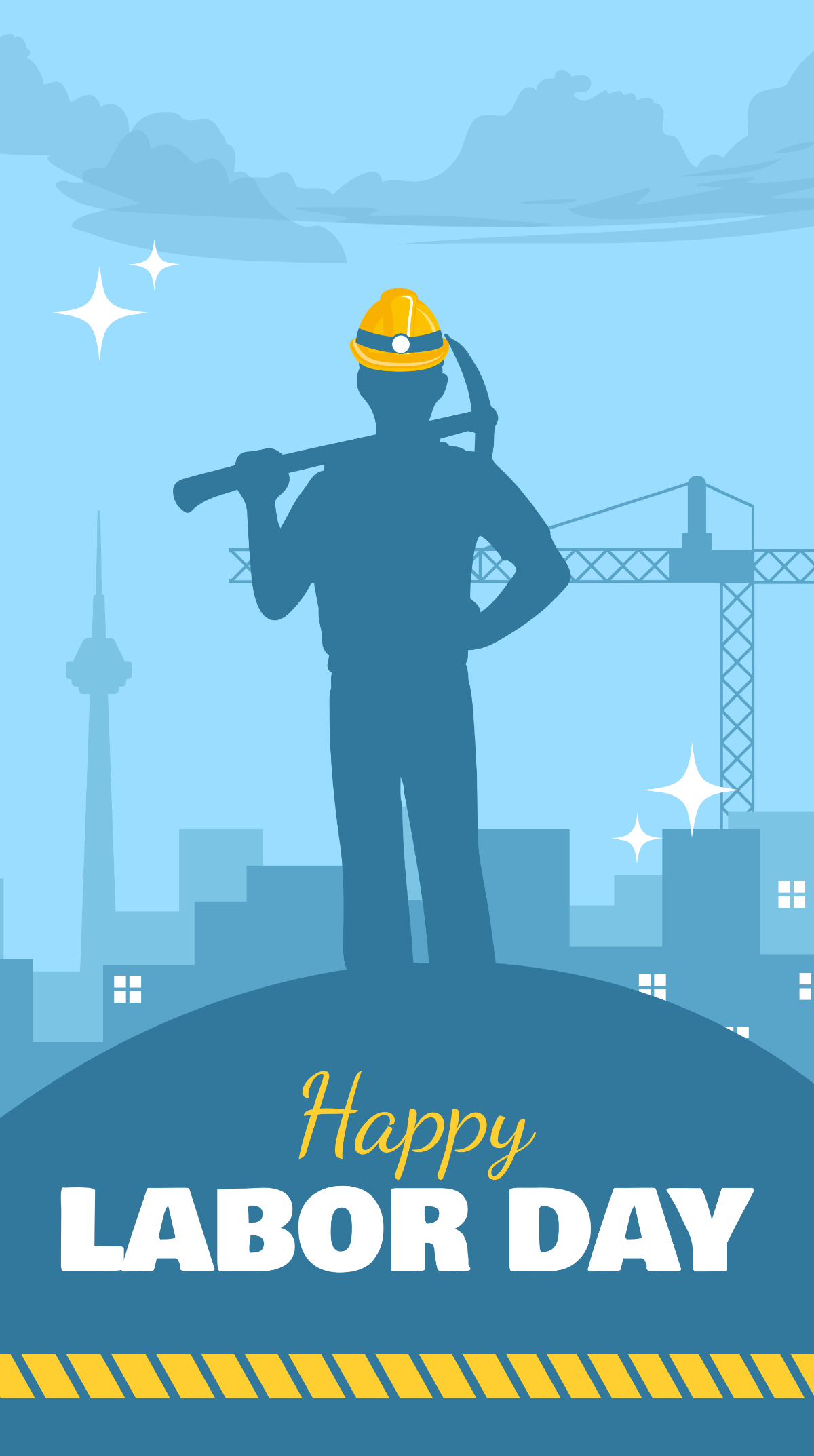 Free Labor Day iPhone Background Template
