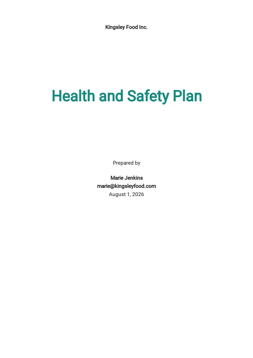 16+ FREE Safety Plan Templates [Edit & Download]