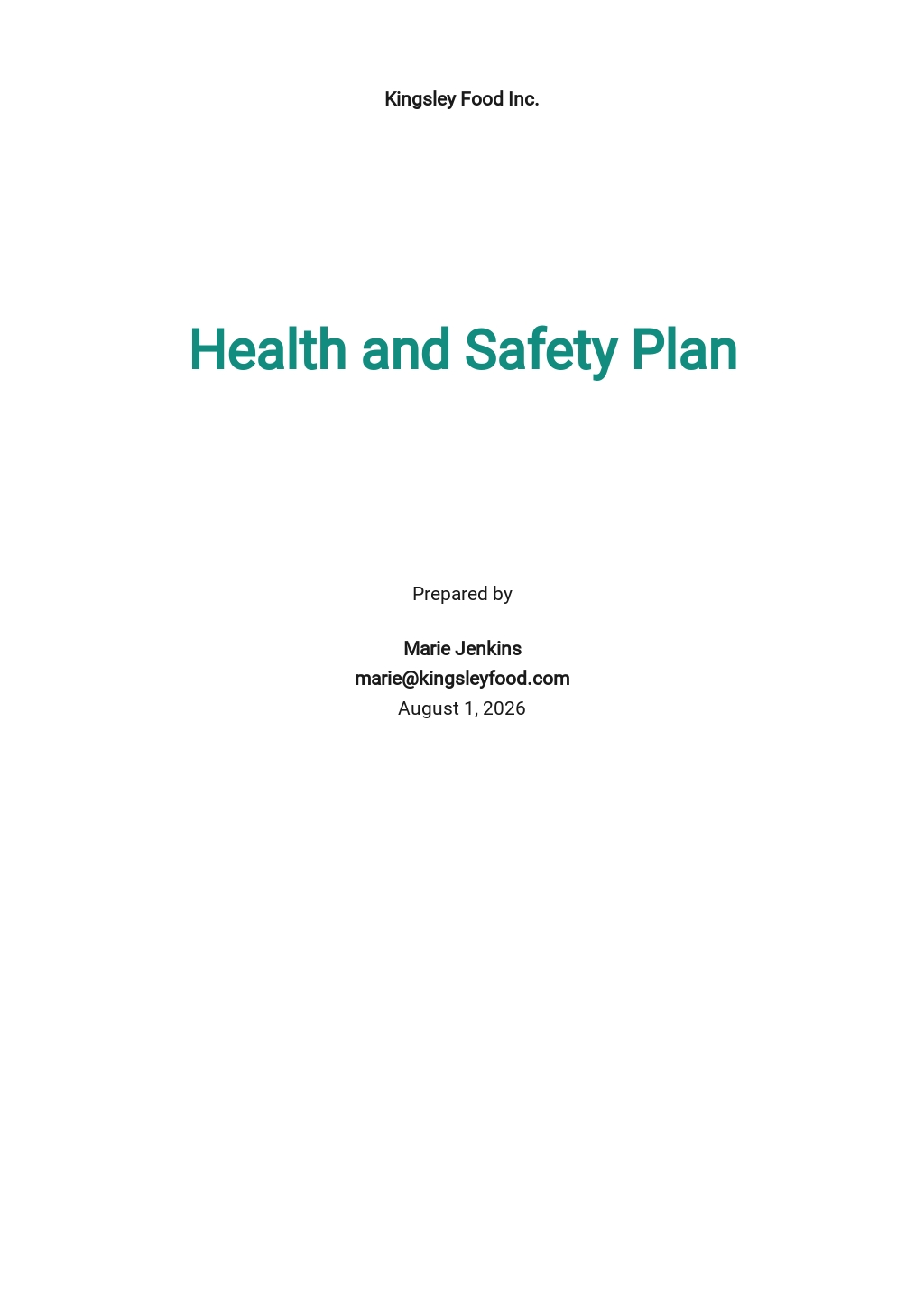 16+ FREE Safety Plan Templates [Edit & Download] | Template.net