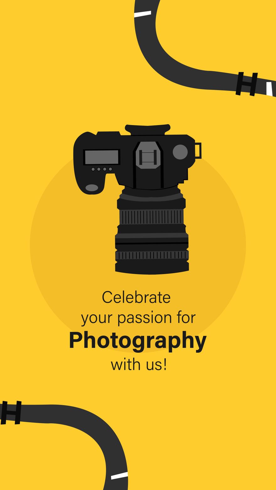World Photography Day Invitation Background
