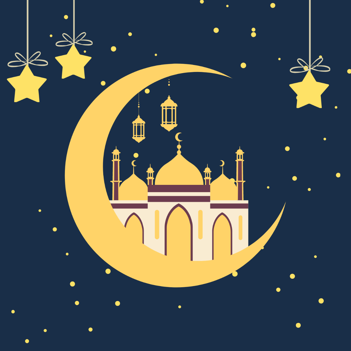 Eid al-Fitr Graphic Vector Template